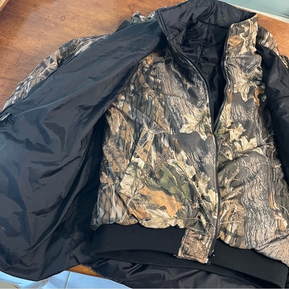 Wolf Mountain Hunting Gear Camo 2 layer coat size large tall 2 in 1 hooded - Picture 10 of 15